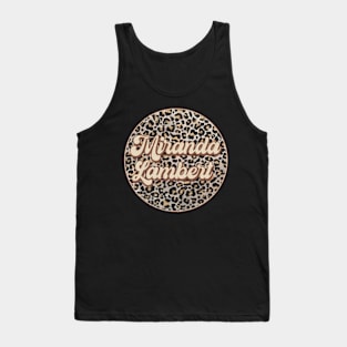 Classic Music Lambert Personalized Name Circle Birthday Tank Top